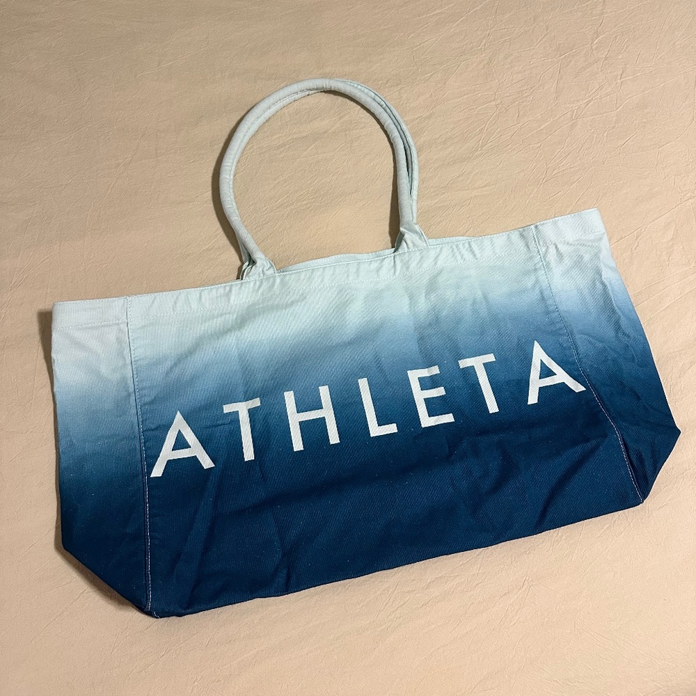 NEW Athleta Blue Ombre Tote Bag